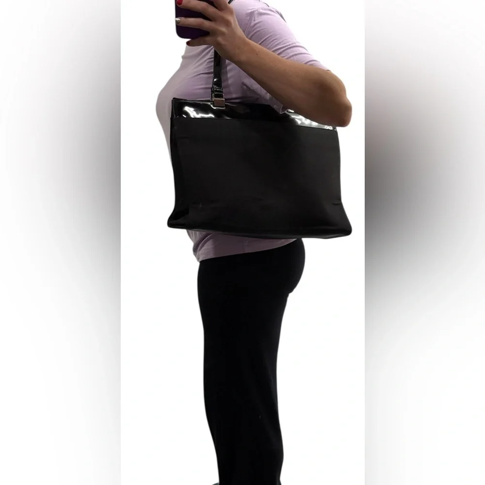 Gucci vintage large black tote